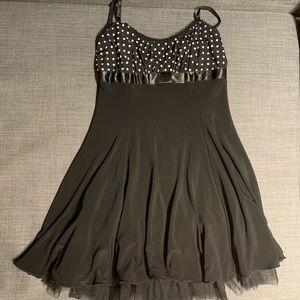 Polka dot swing dress with tulle size small